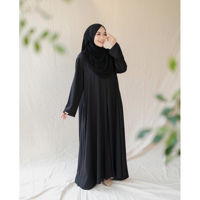 Basic Abaya Black by Alareta