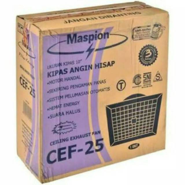 Maspion Kipas Angin Ceiling Exhaust Fan/ Exhaust Plafon 10 Inch CEF25