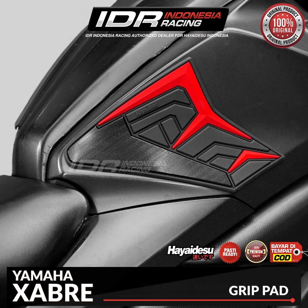 Hayaidesu Xabre Body Protector Tank Grip Cover Aksesoris Yamaha