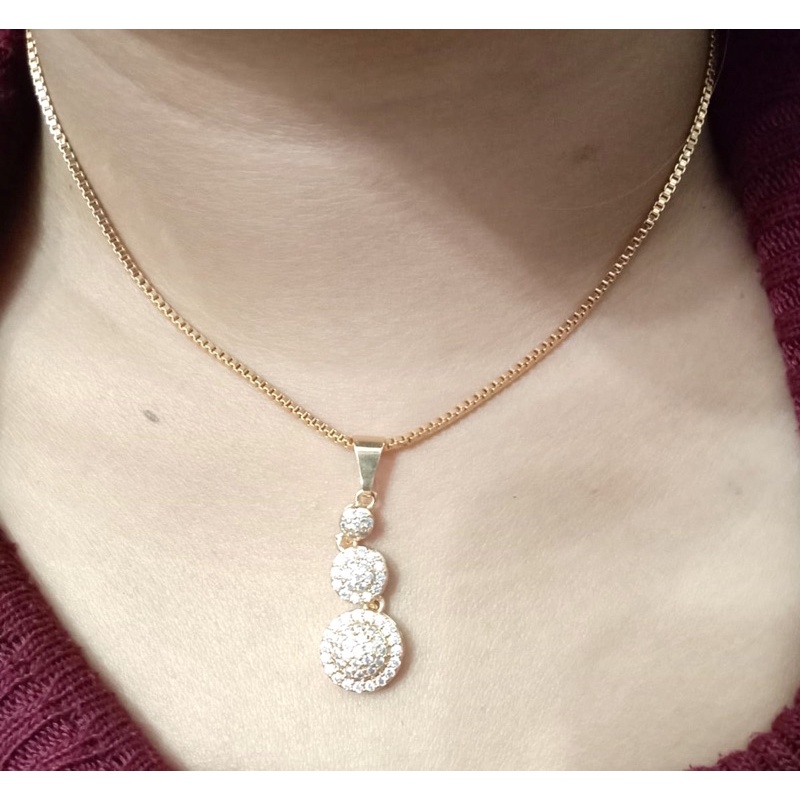 kalung wanita //keontin wanita //perhiasan pengganti emas