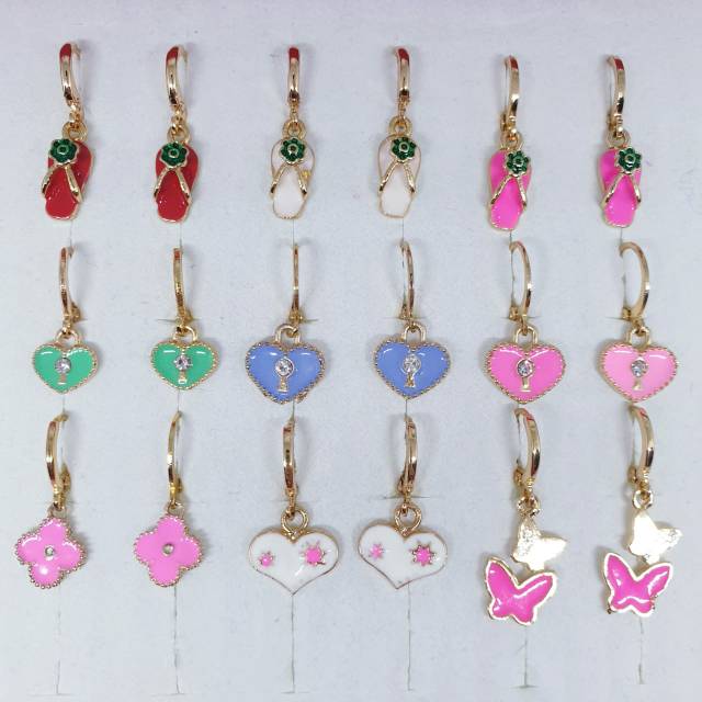 Anting love anak model random ya gk bisa pilih AX-08