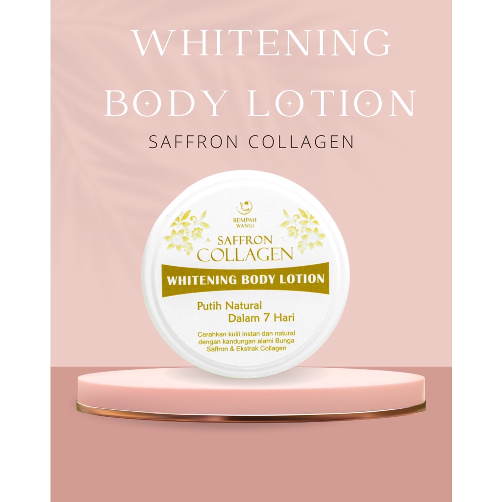 SAFFRON COLLAGEN WHITENING BODY LOTION/BPOM/original/ampuh