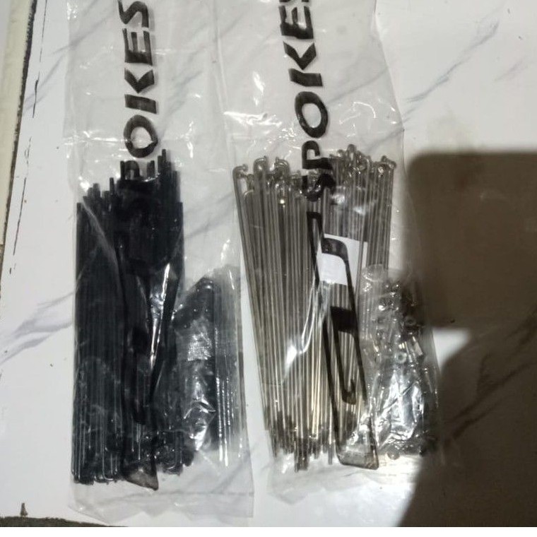 jari jari spokes merk GT ukuran 124x14g bahan stainless harga satuan perbiji