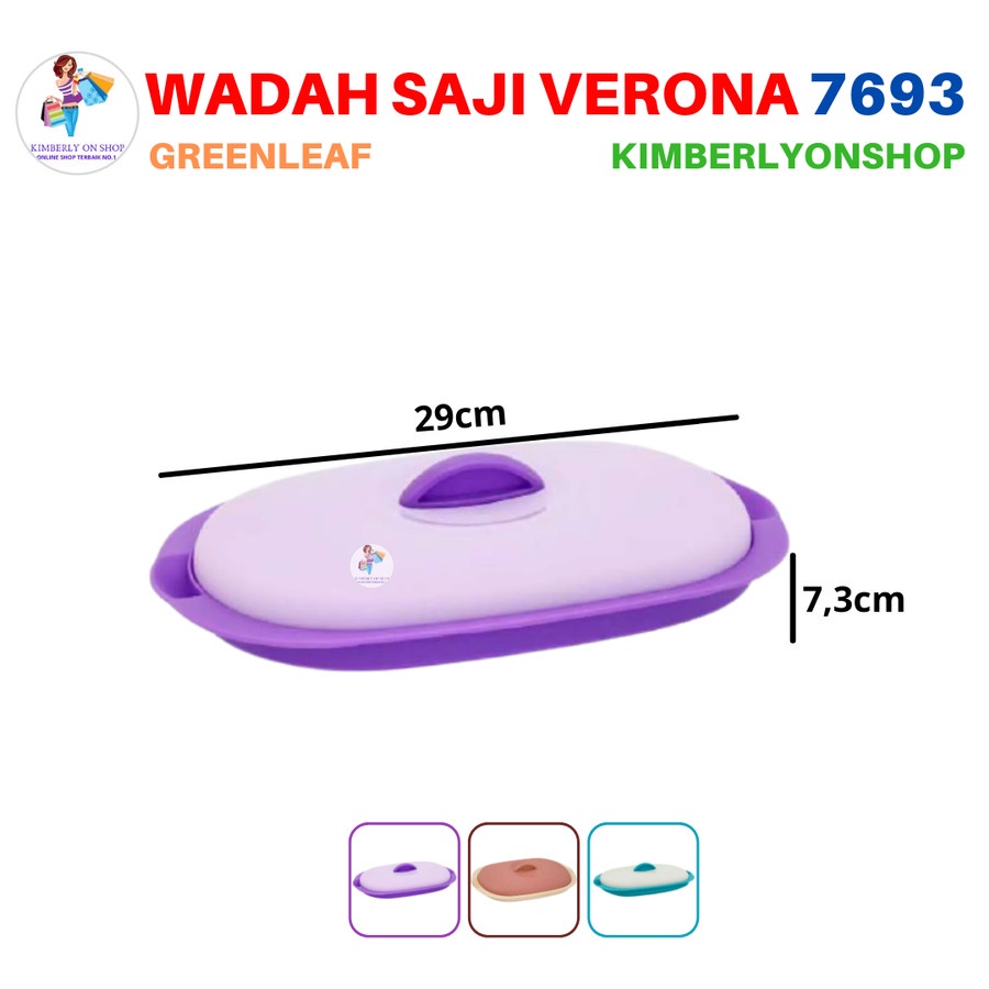 GREEN LEAF Wadah Saji Food Storage Verona 1,1 Liter 7693