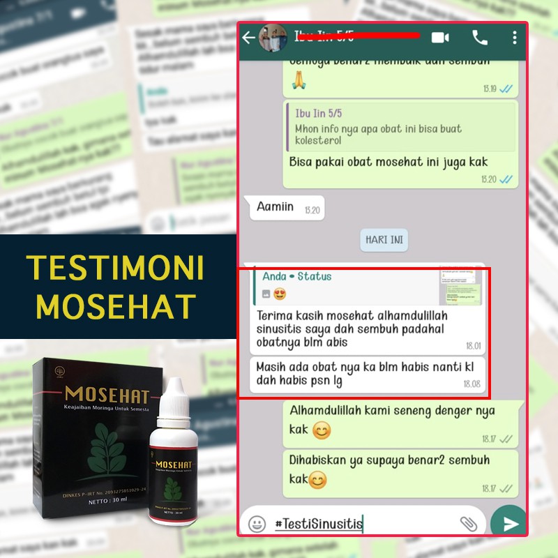 Obat Sinusitis Paling Ampuh | Mosehat Obat Herbal Sinusitis Kronis untuk Dewasa 100% Asli Original-4