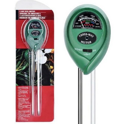 Soil Moisture Meter 3 IN 1 - Alat Ukur PH/Kelembaban/Intensitas Cahaya