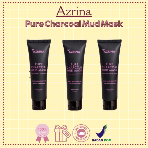 [BUY 1 GET 1 GIFT] AZRINA PURE CHARCOAL MUD MASK / AZRINA PURE CHARCOAL