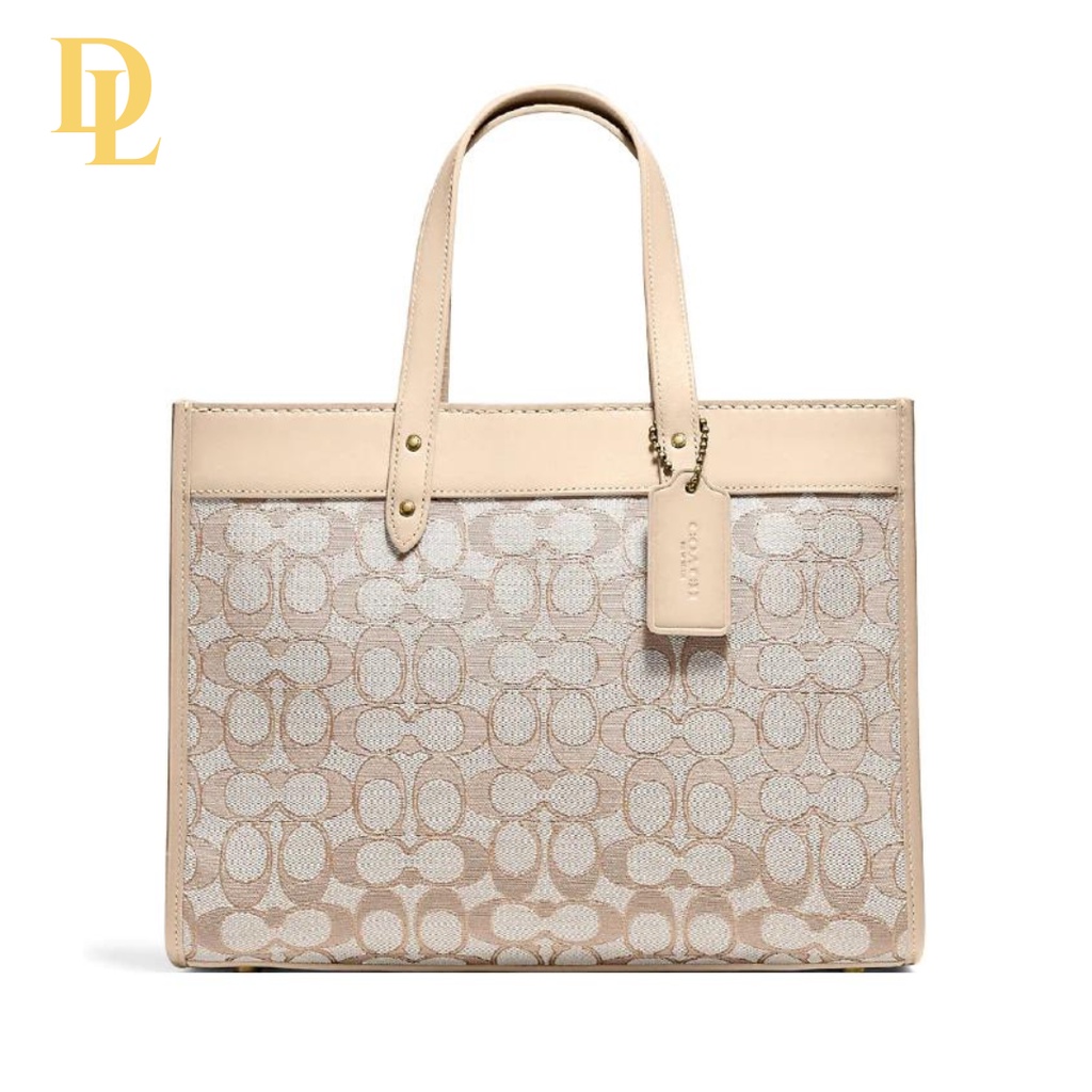 Coach Field Tote 30 In Signature Jacquard (C3282)
