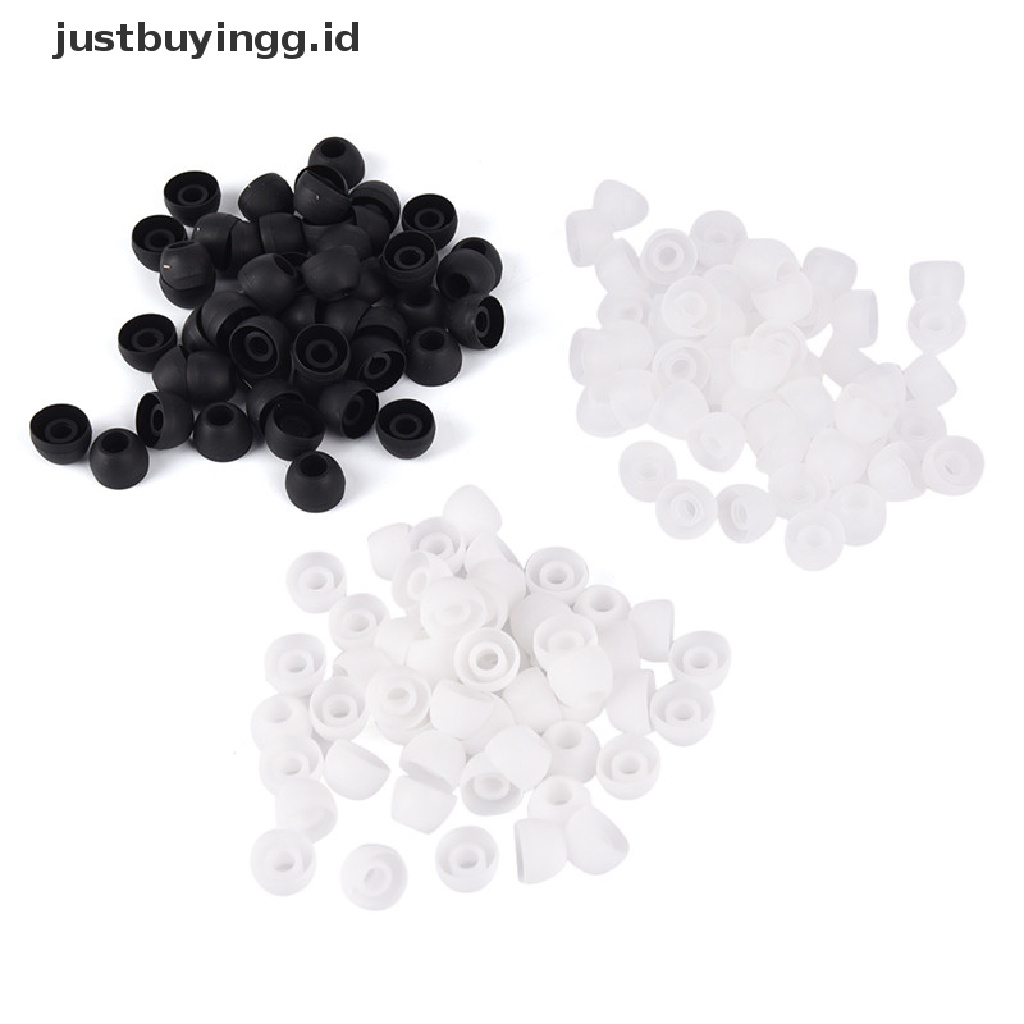 (Justbuyingg.Id) 50pcs Earbud Pengganti Bahan Silikon Lembut