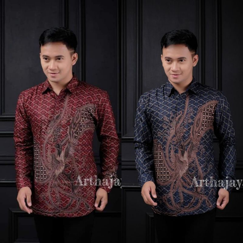 NEW ARRIVAL DISTRO BATIK PRIA BORDIR SOGAN HRB026 BATIKAF