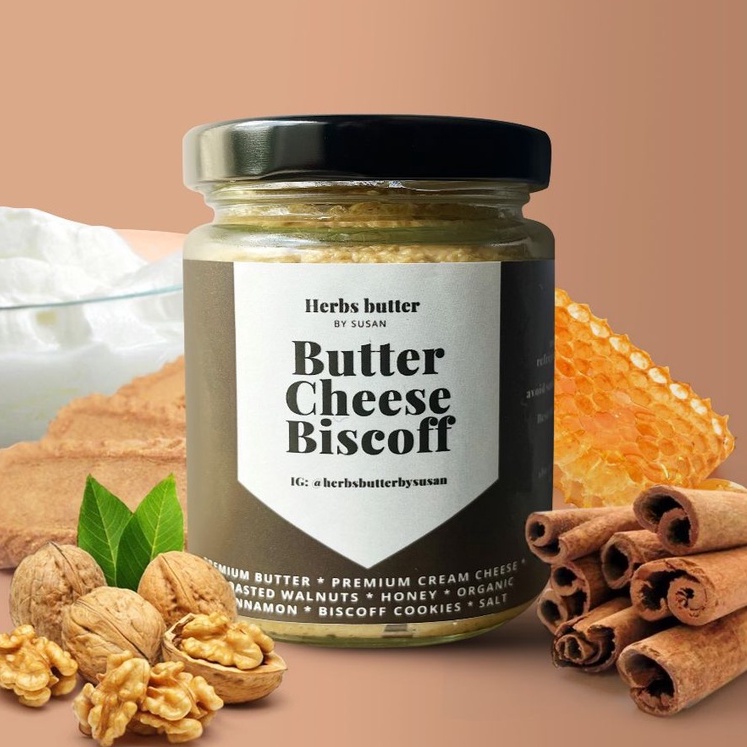 

Butter Cheese Biscoff - Premium Butter Cream Cheese Spread 180gr