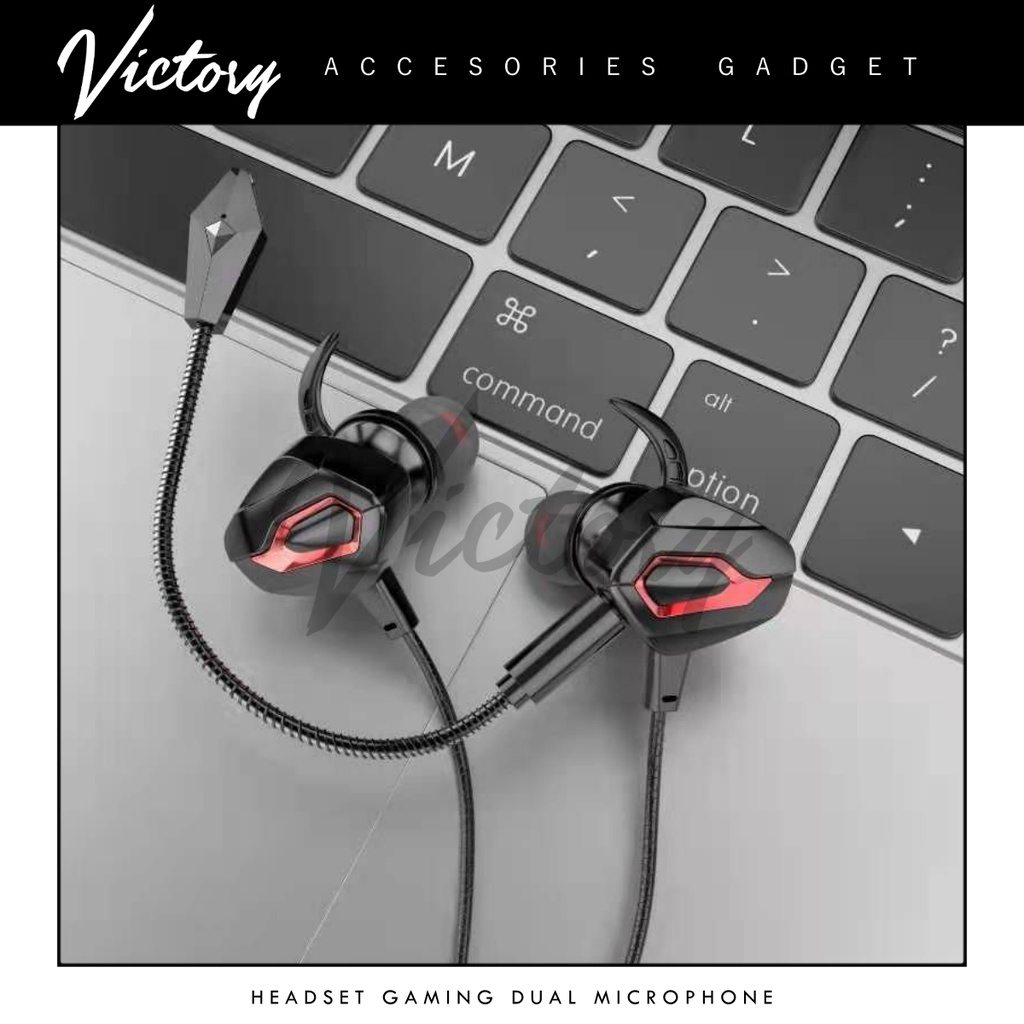 VICTORY Headset Gaming Dual Mic