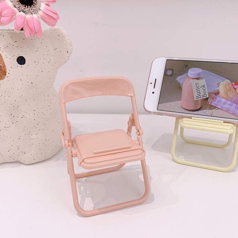 Universal Phone Holder Cute Chair Shape Foldable for iPhone and All Android Phones Fashion Mini Phone Stand