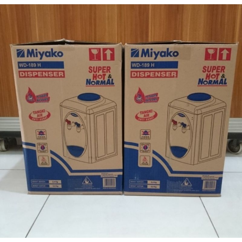 MIYAKO Dispenser Air Panas Dan Normal WD 189 H 100%Original Garansi Resmi