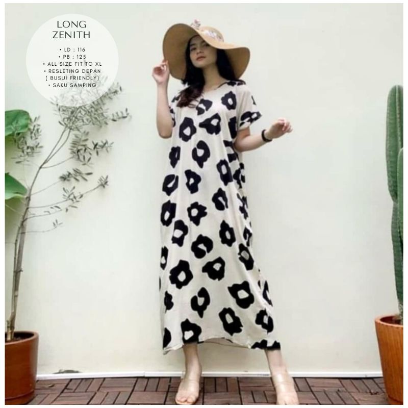 daster long semata kaki, daster panjang viral kekinian, daster rayon busui terlaris-Long Zenith