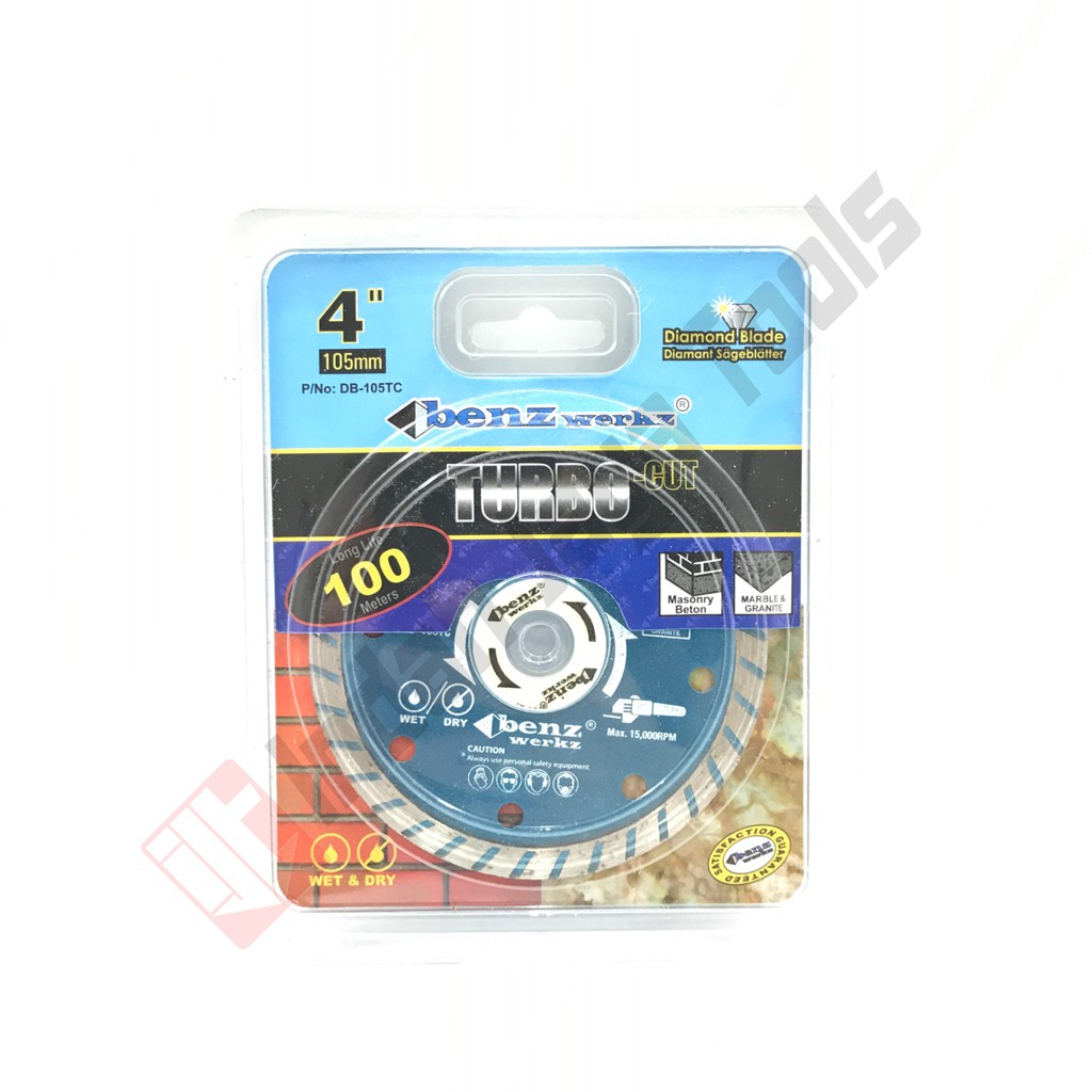 BENZ DBL0102 Diamond Wheel TURBO Wet Dry 4 Inch - Mata Potong Keramik Granit