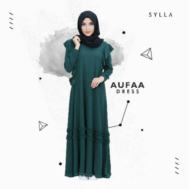 Aufaa Dress Sylla Hijab Gamis Kaos Vintage Syari Baju Hamil Menyusui
