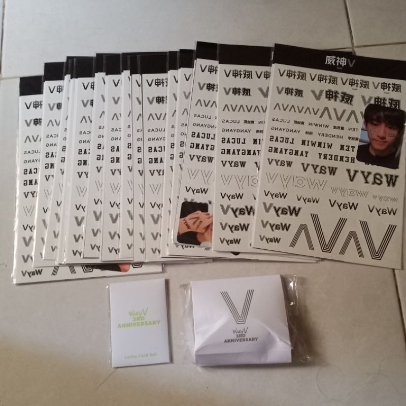 (ready stock, baca details) WAYV OFFICIAL MD — ANNIVERSARY GOODS TATTOO STICKER WINWIN HENDERY XIAOJ