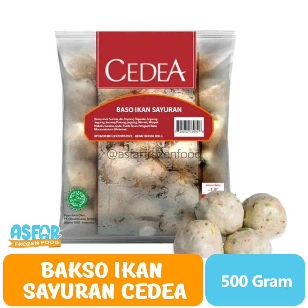 

Cedea Bakso Ikan Sayuran 500gr