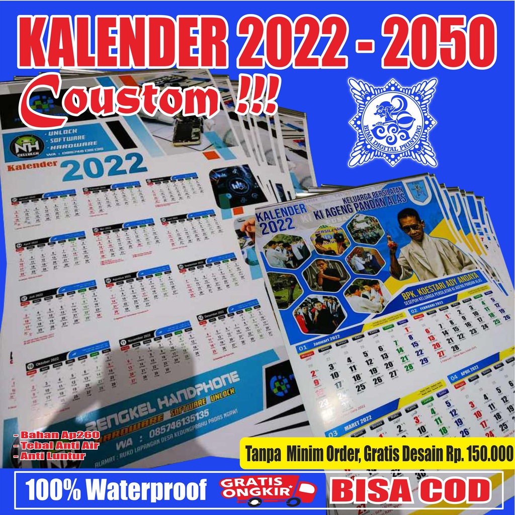 

CETAK KALENDER 2023 - 2050 KALENDER BTS KALENDER PENCAK SILAT GRATIS DESAIN CUSTOM TERMURAH