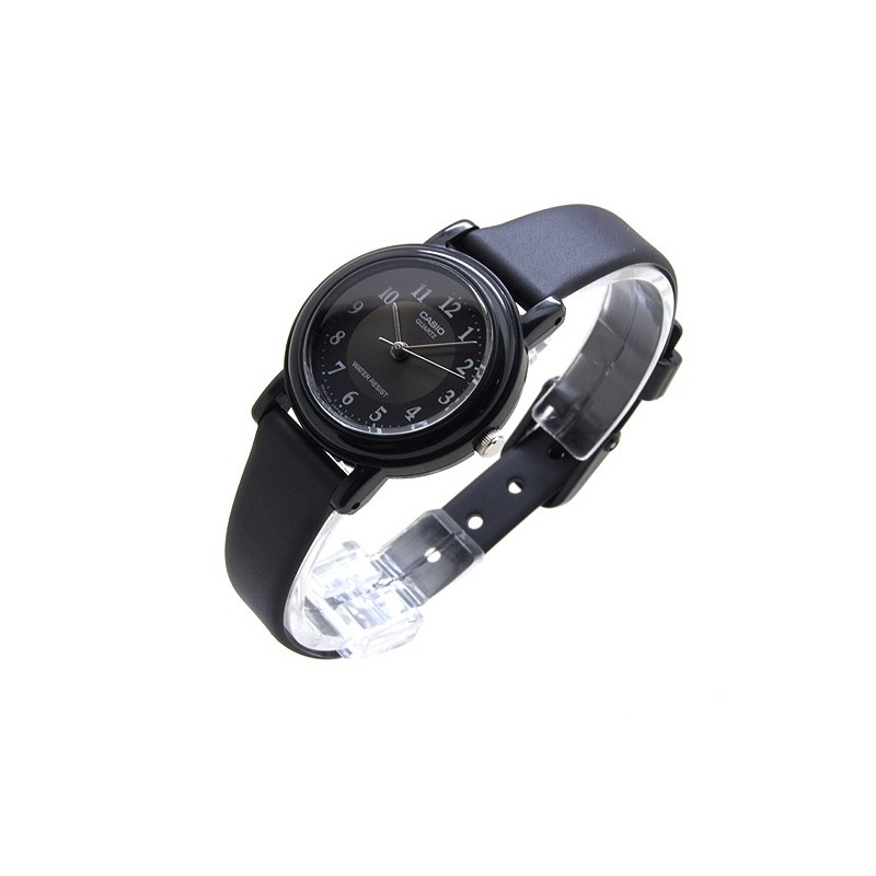 Casio Original  LQ-139AMV-1B3 / LQ139AMV-1B3 Jam Tangan Wanita Analog Karet Hitam (Dapat Kotak Mika)