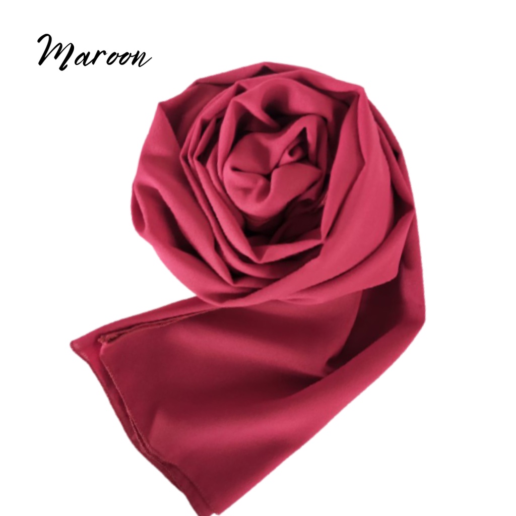 Termurah Pashmina Diamond Sabyan Hijab / Pashmina Diamond 150x75Cm Finishing Neci-MAROON