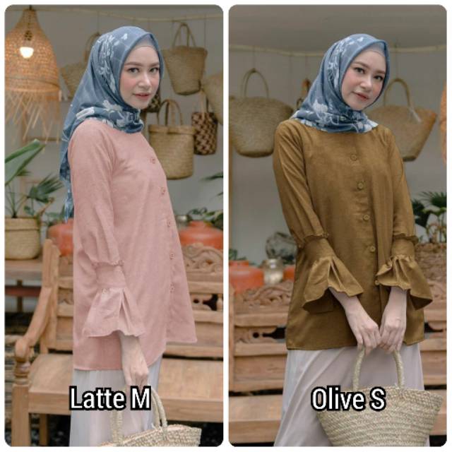 Doris blouse Vanilla hijab