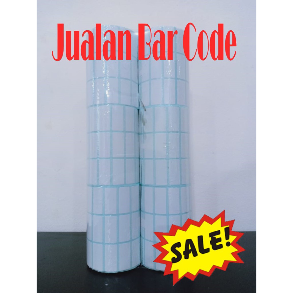 

STIKER LABEL BARCODE SEMICOATED | SEMICODE 33x15 | 33 X 15 2 LINE 5000