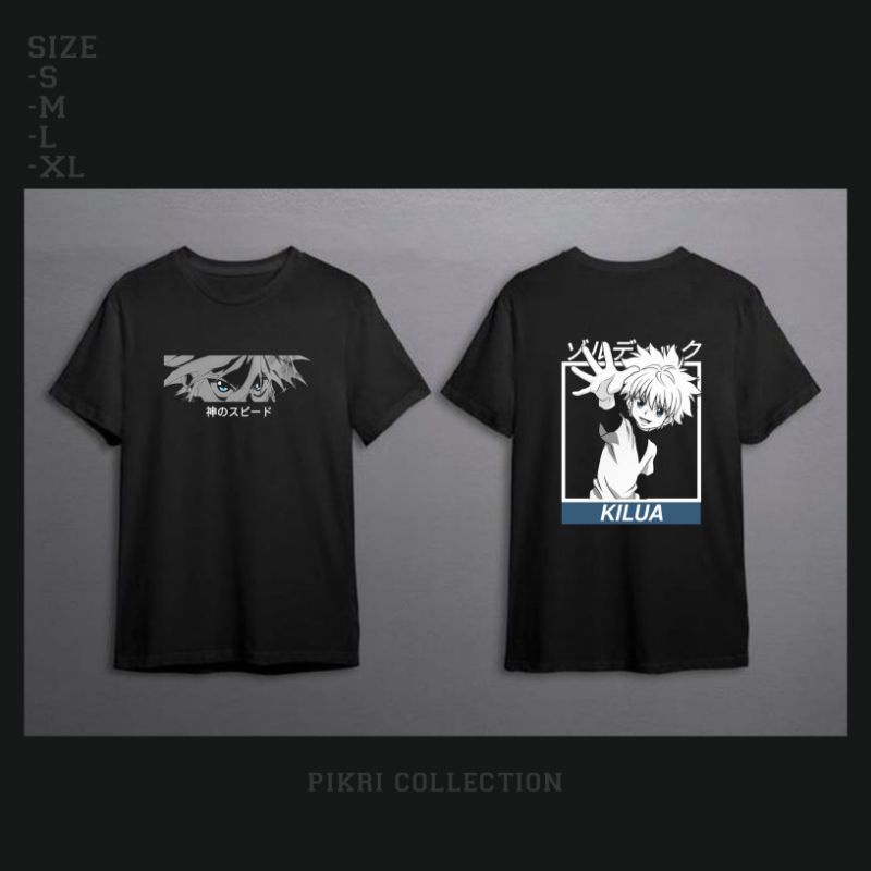 t shirt Hunter x Hunter killua zoldyck / baju anak gambar anime Hunter x Hunter killua zoldyck / baj