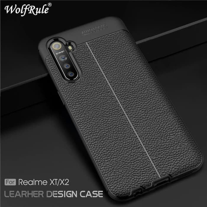 Case Realme XT Auto Focus SoftCase Leather Exellent New Edition