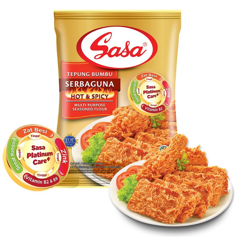 Sasa® Tepung Bumbu Serba Guna Hot &amp; Spicy Kemasan 210g (1 pcs)