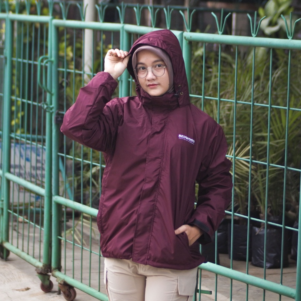 REDWOOD Jaket Gunung Waterproof Pria dan Wanita Original