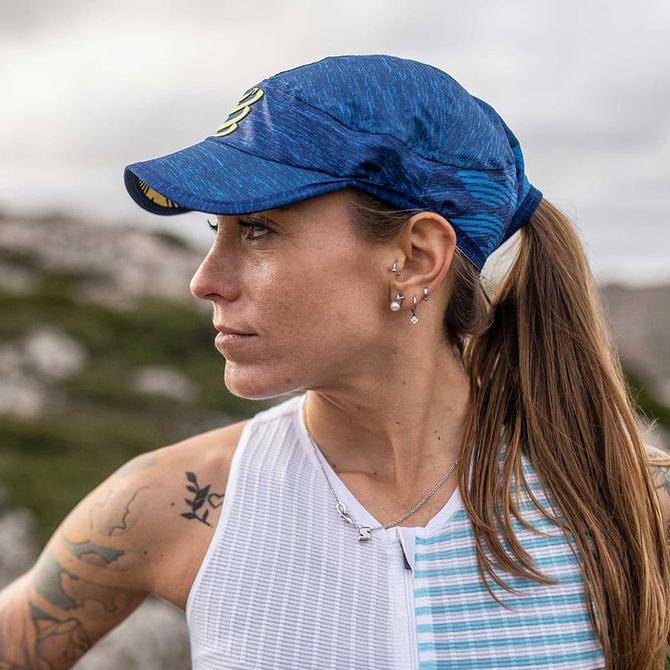 Compressport Pro Racing Ultralight Cap - Blue Melange