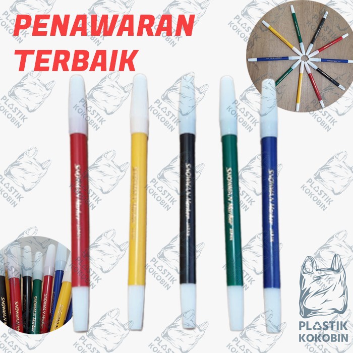 

SPIDOL KECIL SNOWMAN MARKER SATUAN PENCIL TYPE (1 PCS) WARNA WARNI
