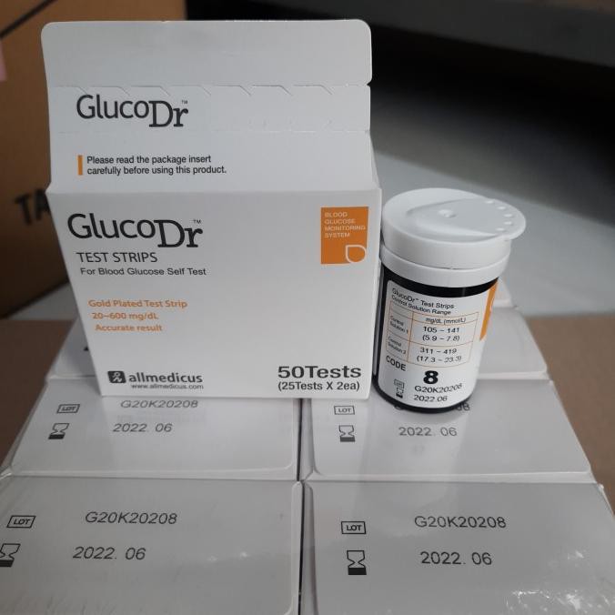 ((COD)) Strip Gluco Dr Code 8 refill / Stik Gluco Dr Code 8 BERMUTU Kode 926