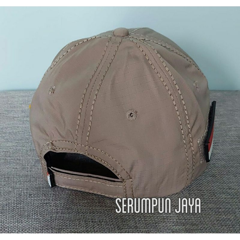 TOPI GADA PRATAMA - TOPI GADA PRATAMA KREM 3 PATCH - TOPI GADA PRATAMA VELCRO KREM