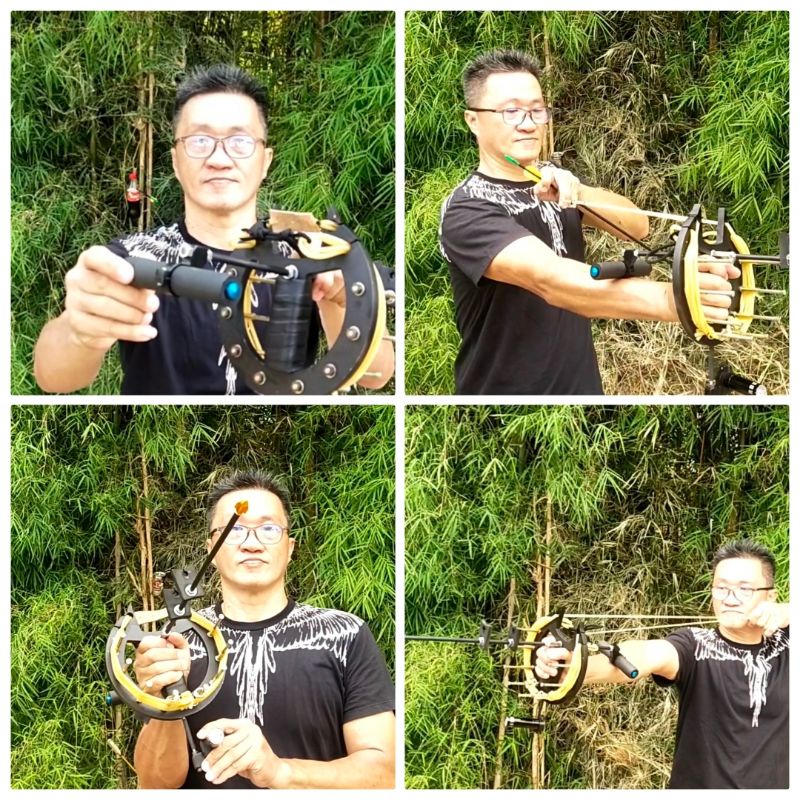 Ketapel Panah Unique Power AdjustableTwo in one Slingshot Slingbow Catapult TQ