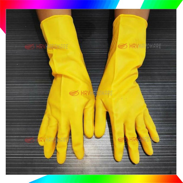 Sarung Tangan Karet Latex Dot Tebal Serbaguna Rubber Glove 32 cm