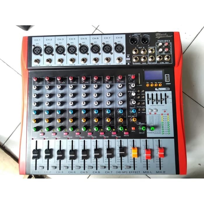 Mixer Audio Black Spider PMX 8 Chanel