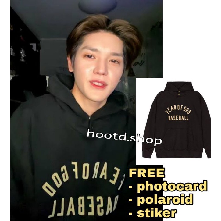 (FREE GIFT) HOODIE TAEYONG NCT FEAR OF GOD BASEBALL | unofficial
