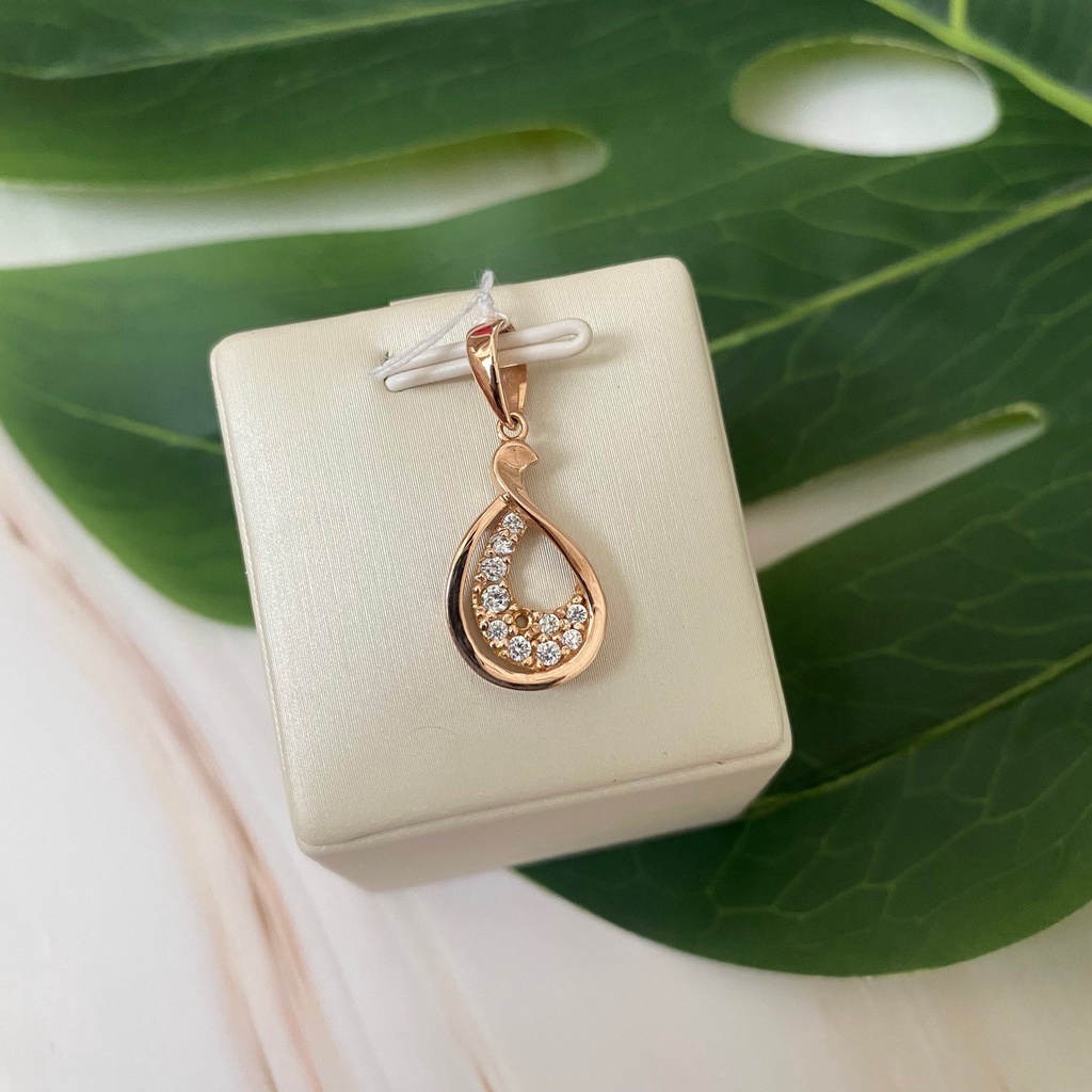 Liontin Emas 16K Kadar 700 70% Fashion Zircon 1.58 Gram