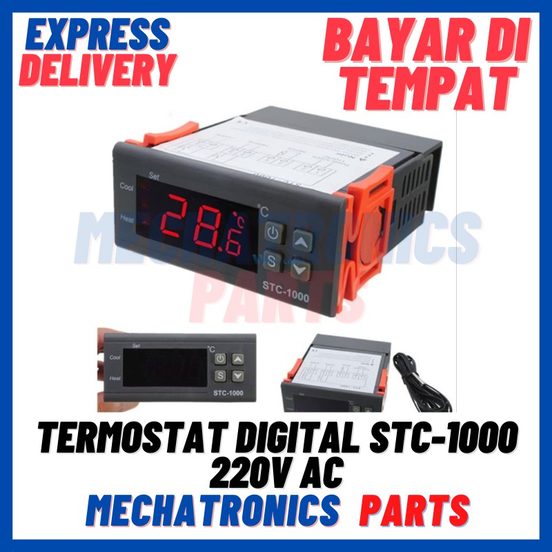 [MDL-9010] THERMOSTAT/TERMOSTAT DIGITAL STC-1000 220V AC SUHU TEMPERATURE CONTROL