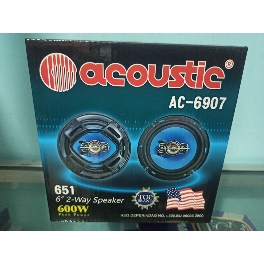 Speaker 2 way 600W COAXIAL 6inch ACOUSTIC 651 MANTAP