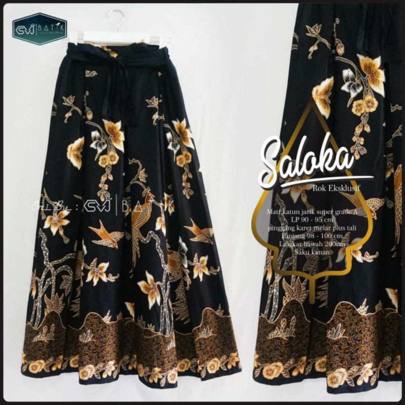 Rok batik/rok umbrella/rok payung batik/model rok batik terbaru