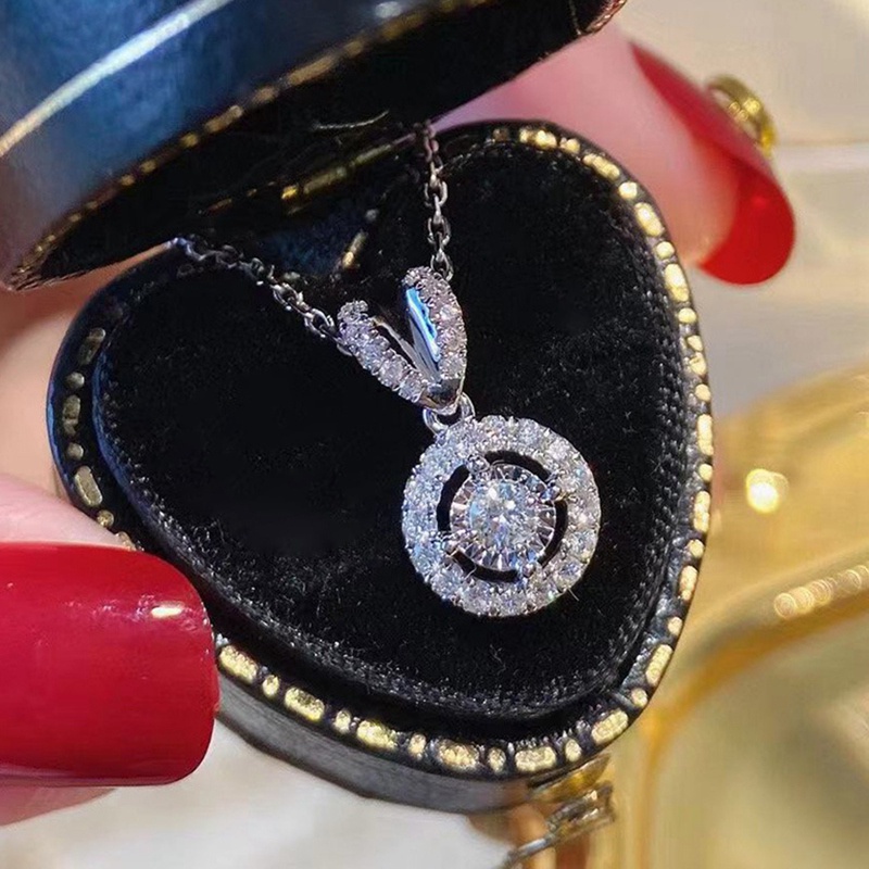 Kalung Wanita Hias Cubic Zirconia Untuk Pesta