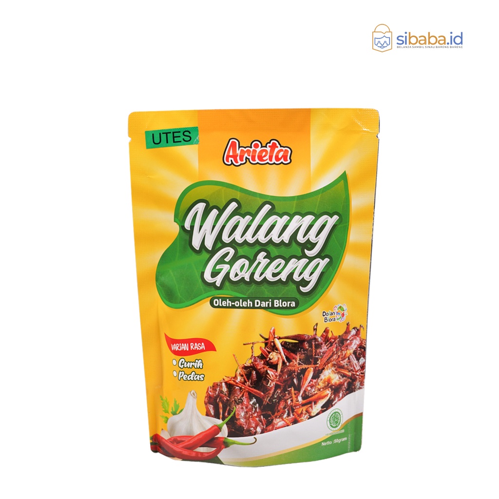 Sibaba.id - Walang Goreng Belalang Renyah Khas Blora 50 Gram