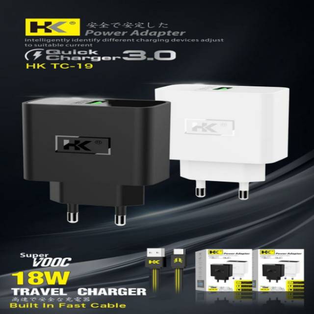 CHARGER HK TC 19 18 WATT Micro usb/Type C