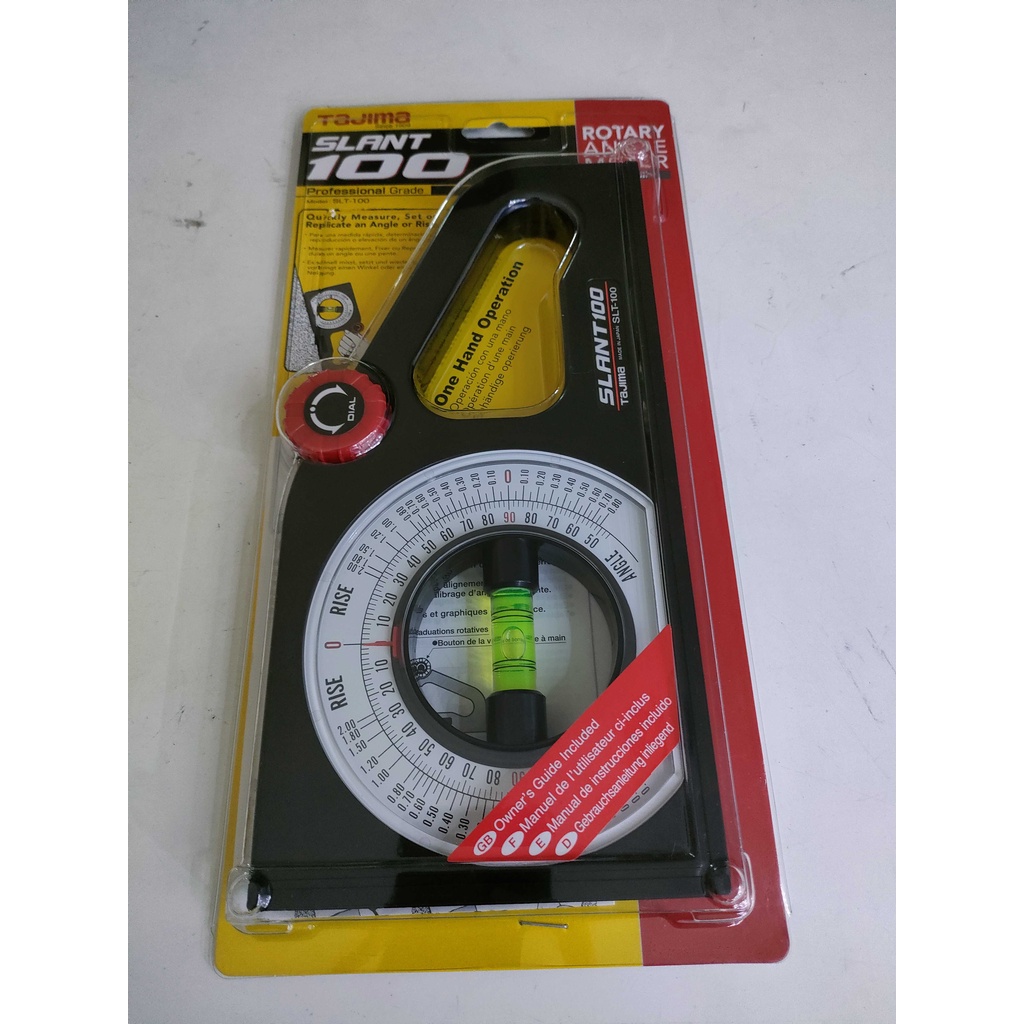 Slant 100 angle rotary Tajima pengukur kemiringan dengan waterpass sudut putar