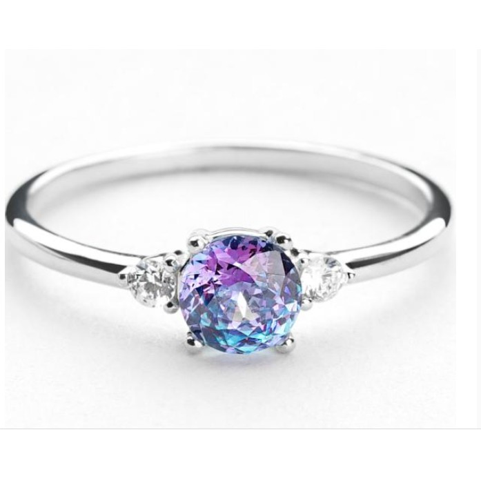 WHIZLIZ CINCIN EMAS ASLI ROYAL BLUE GOLD RING 9K