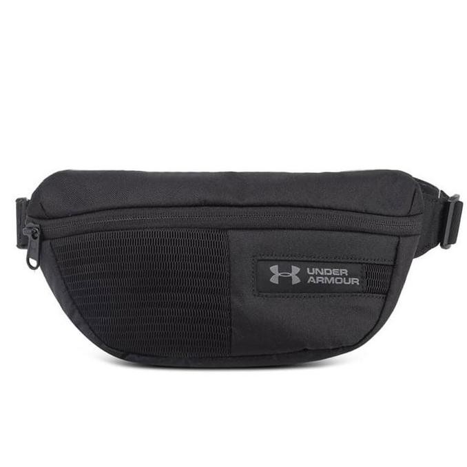 Tas Waist Bag Ua Waistbag Unisex Underarmour Black Original Mayabulan67